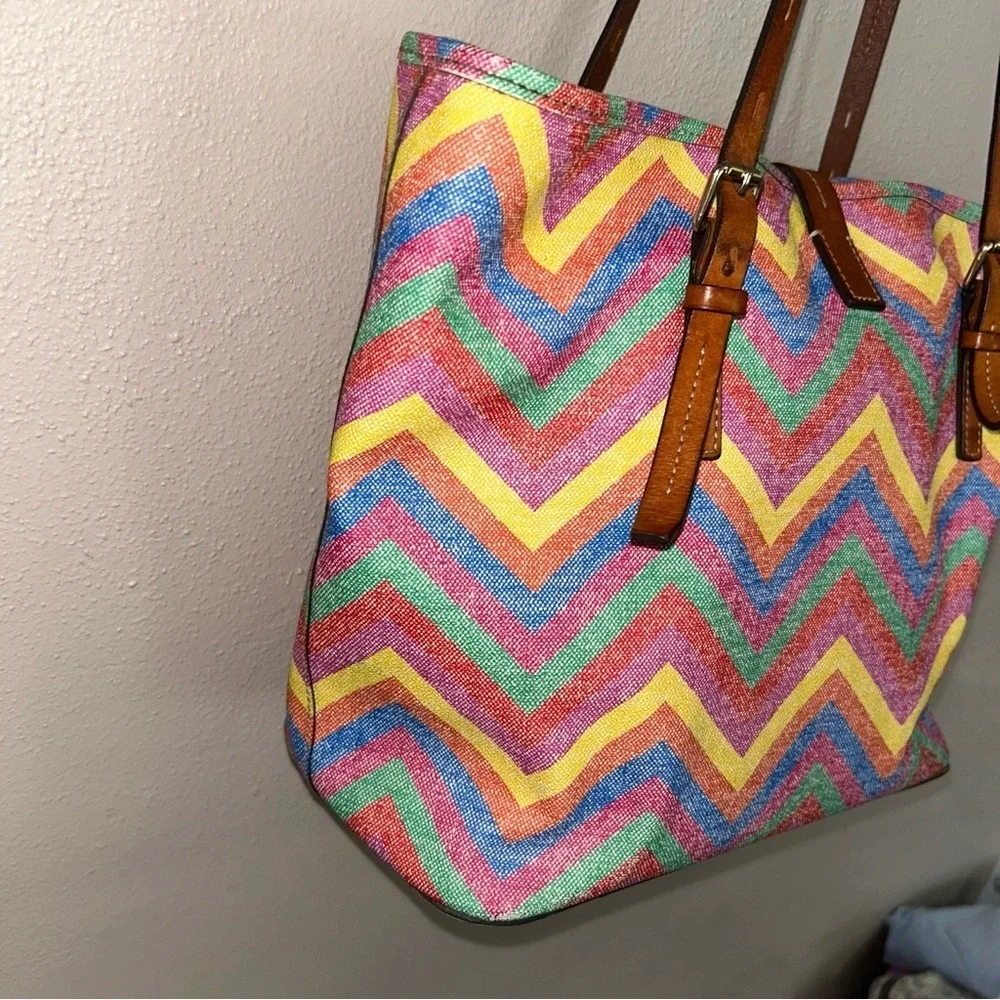 Colorful Chevron Tote Bag